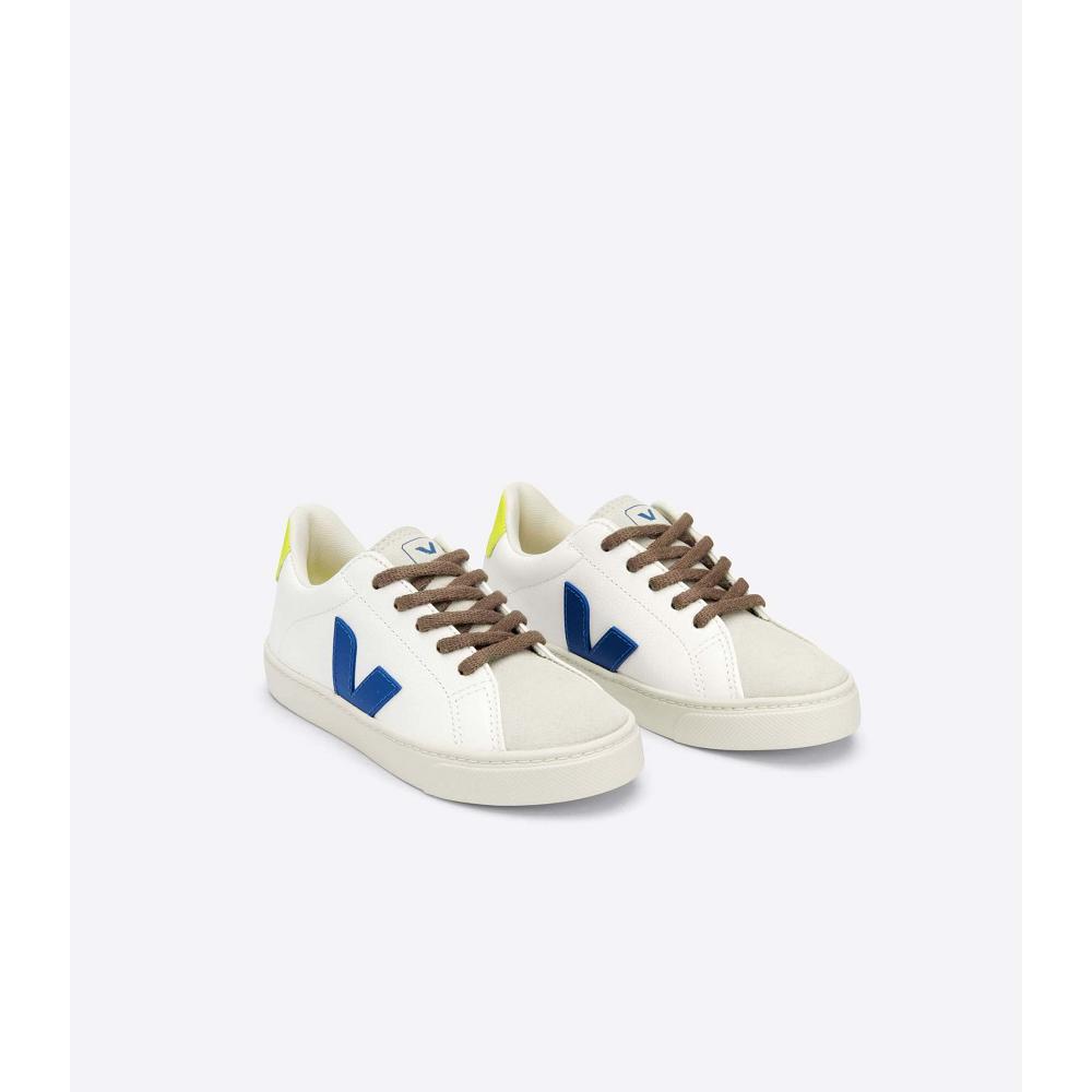 Veja ESPLAR LACES CHROMEFREE Schoenen Kinderen White/Blue | BE 733ILH